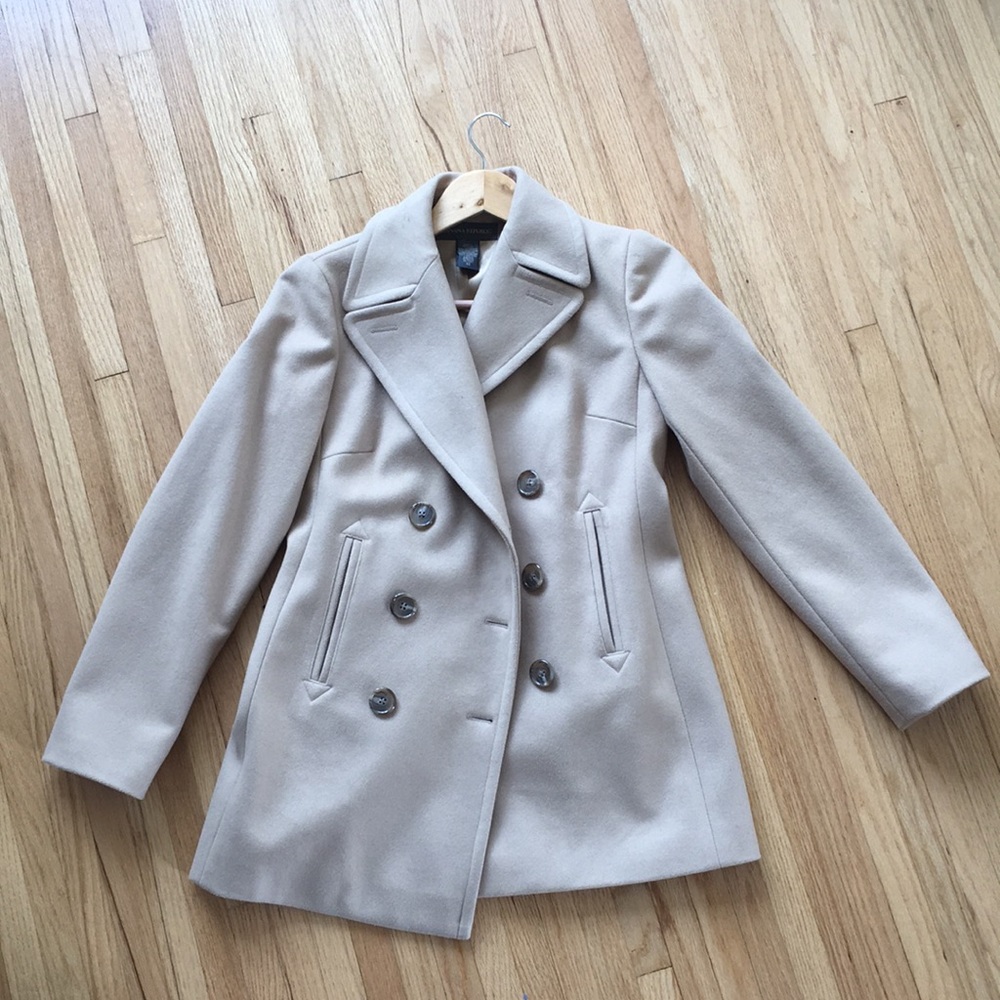 NWOT Wool Banana Republic Pea Coat